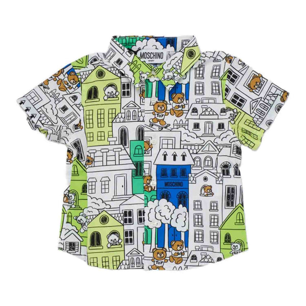 Boys Mulit-Color Printed Shirt