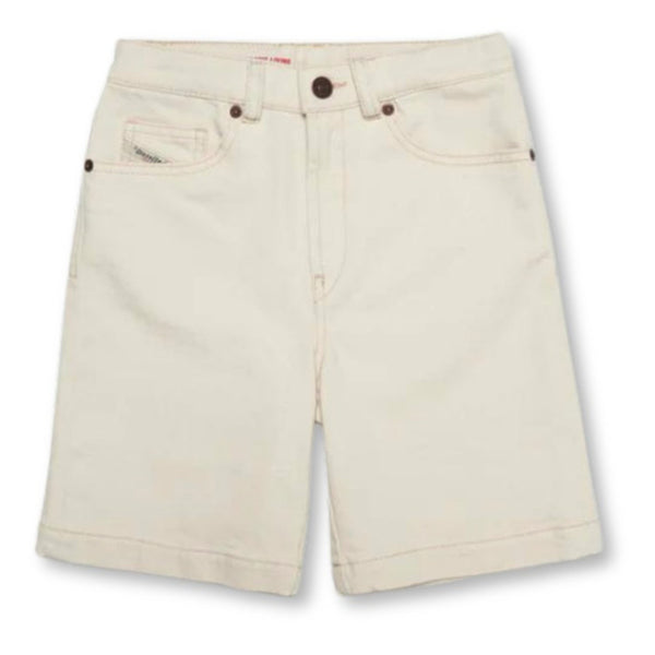 Boys Ivory Denim Shorts
