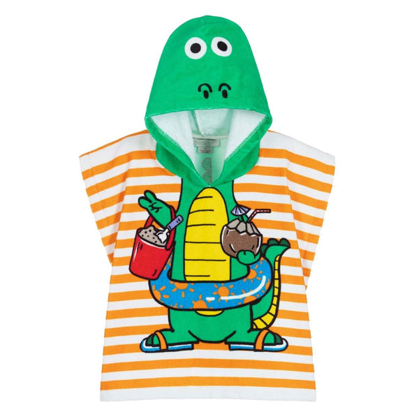 Crocodile Print Towel With Cap