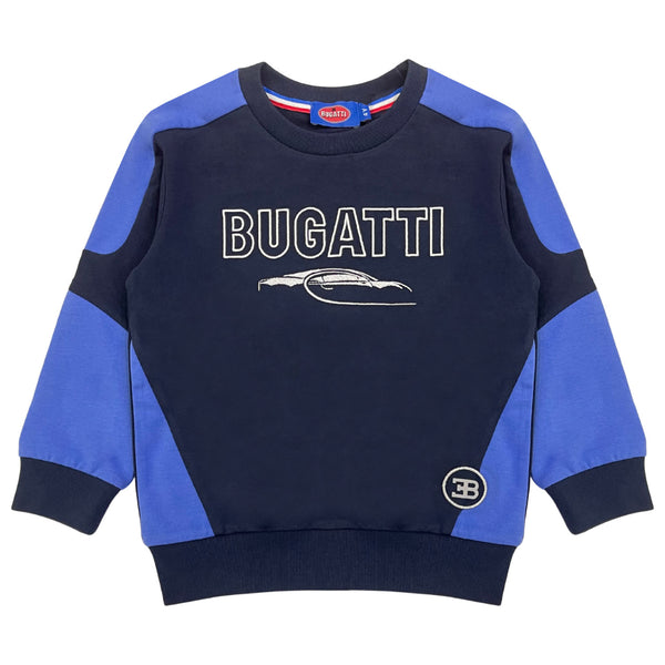 Boys Black Embroidered-Logo Sweatshirt