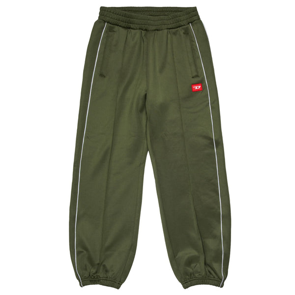 Boys Dark Green Logo-Patch Joggers