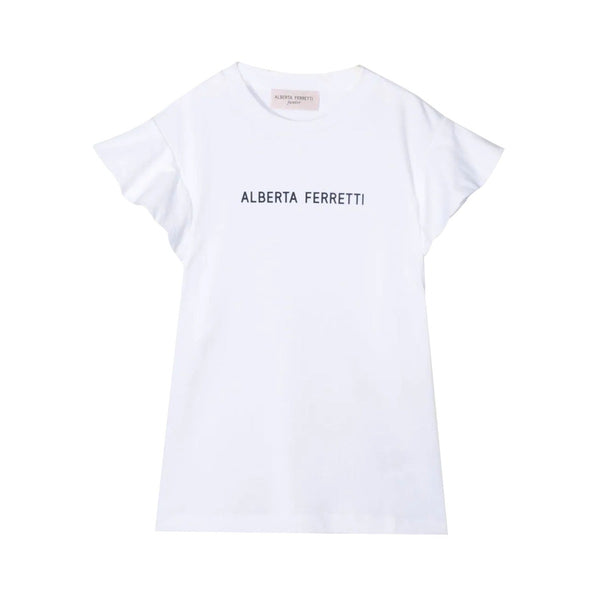 Off White Logo Print Cotton T-shirt