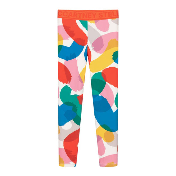 Girls Multi-Color Scribble Print Leggings