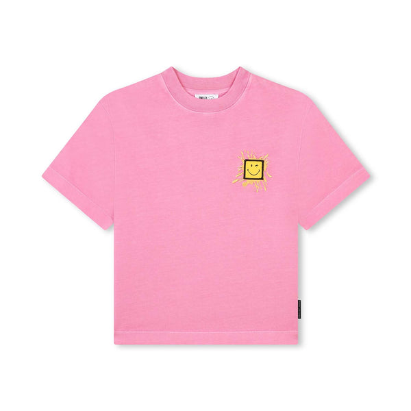 Girls Pink Logo Rear-Stamped T-shirt