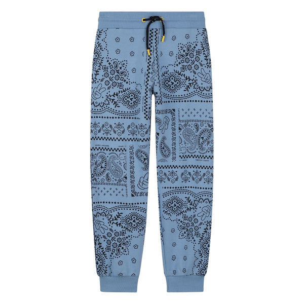 Boys Blue Bandana-Print Jogger