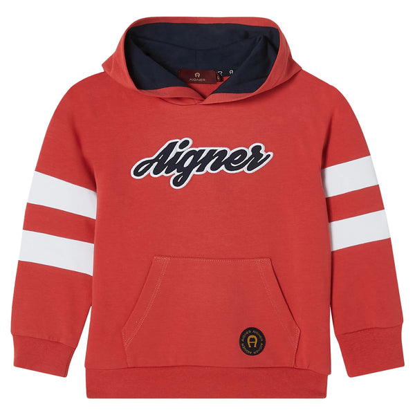 Baby Girls Pink Logo-Patch Hoodies