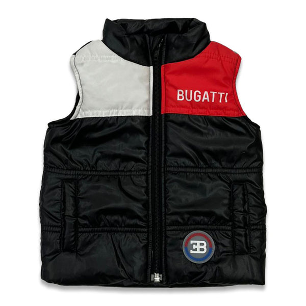 Baby Boys Black Cut-sleeves Puffer Jacket
