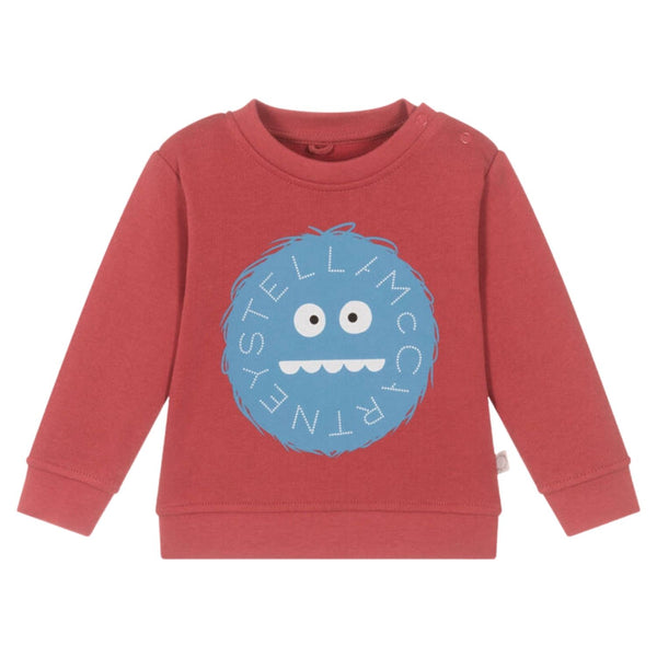 Baby Boys Red Yeti-Print Sweatshirt