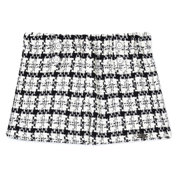 Girls Boucle Check Shorts