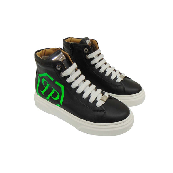 White Laced Black Philipp Plein Sneakers