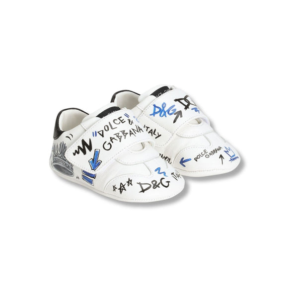 Baby Boys Printed Lambskin Pre-Walker