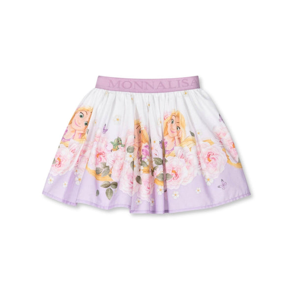 Girls Purple Cotton Disney Skirt