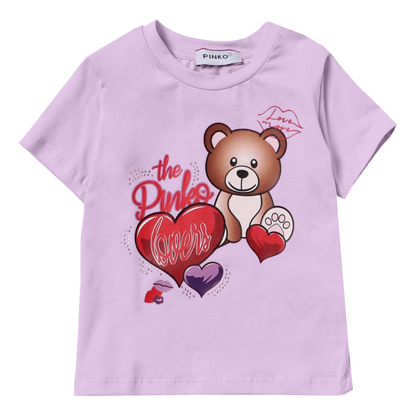 Girl Purple Cotton T-Shirt