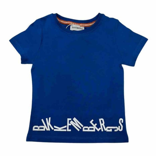 Boys Blue Cotton Half Sleeves T-Shirt
