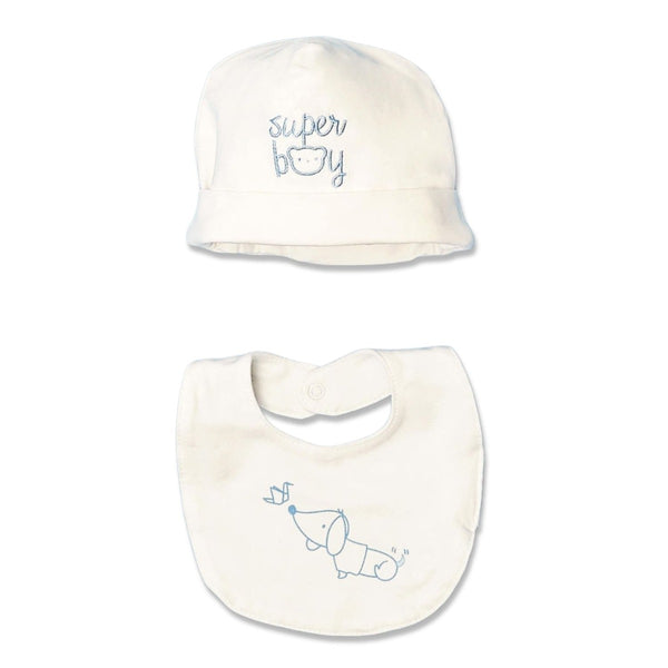 Baby Boys White Logo-Print Caps