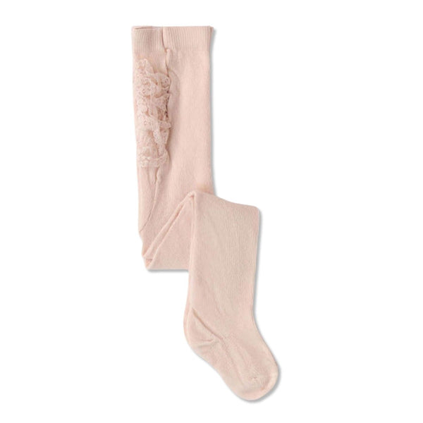 Baby Girls Pink Ruffle Tights