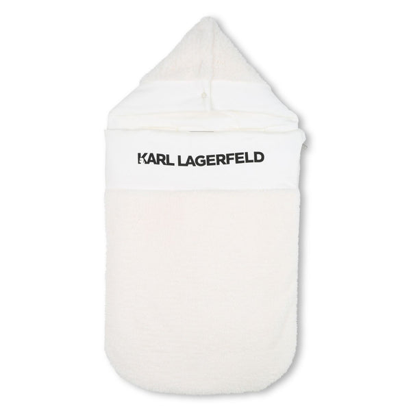 Baby Unisex White Logo-Print Sleepbags