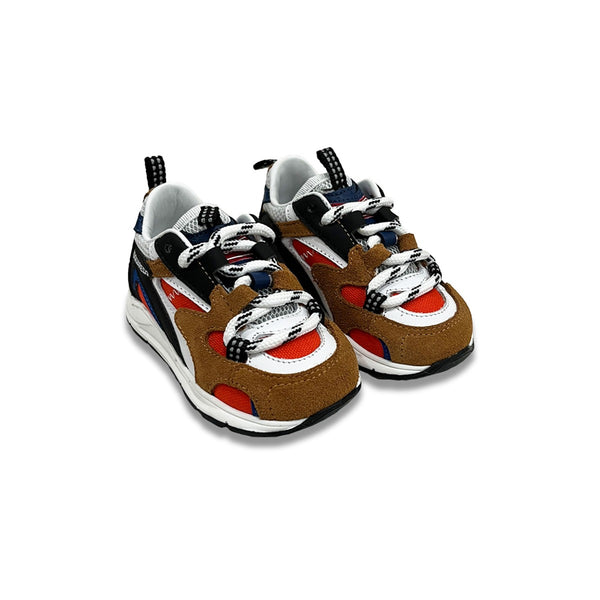 Boys Multi-Color Lace-Up Sneakers