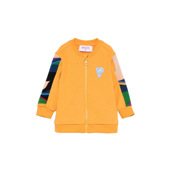 Baby Unisex Yellow Zip-Up Hoodie