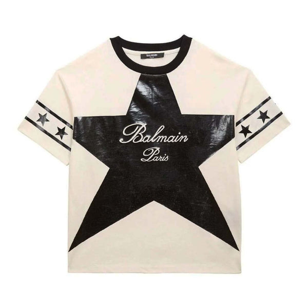 Boys Ivory Stars-Print Cotton T-Shirt