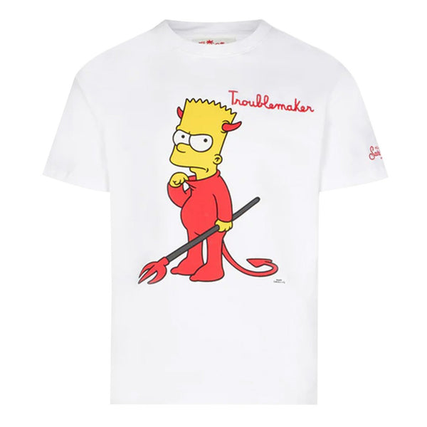 Boy Cotton T-shirt With Devil Bart Print
