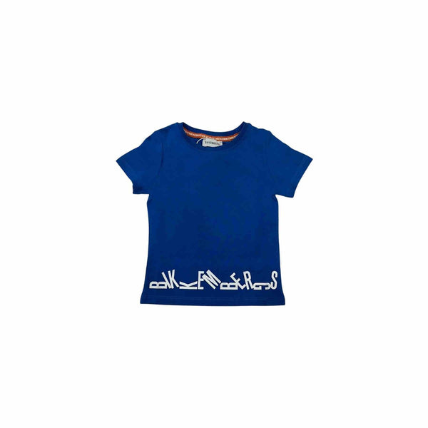 Boys Blue Cotton Half Sleeves T-Shirt
