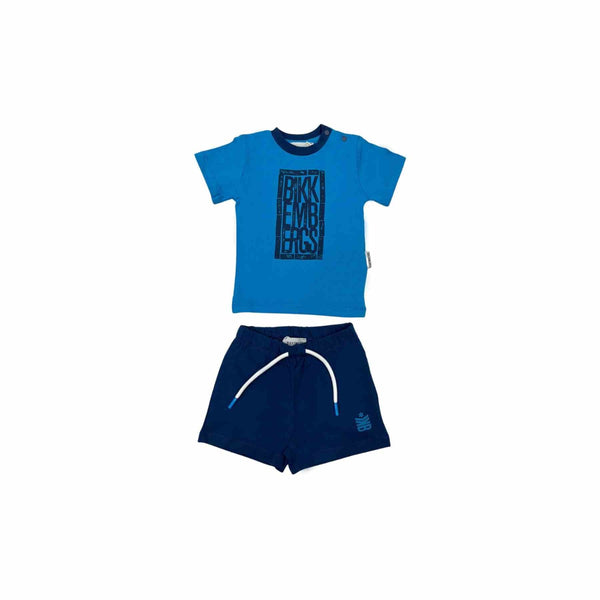 Baby Kids Blue Cotton Short Set