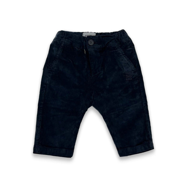 Baby Boys Navy Blue Logo Print Trouser