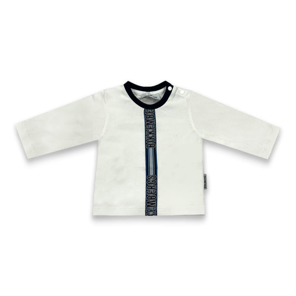 Baby Boys White Full Sleeves T-Shirt