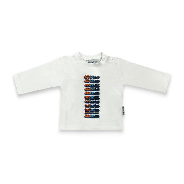 Baby Boys White Full Sleeves T-Shirt