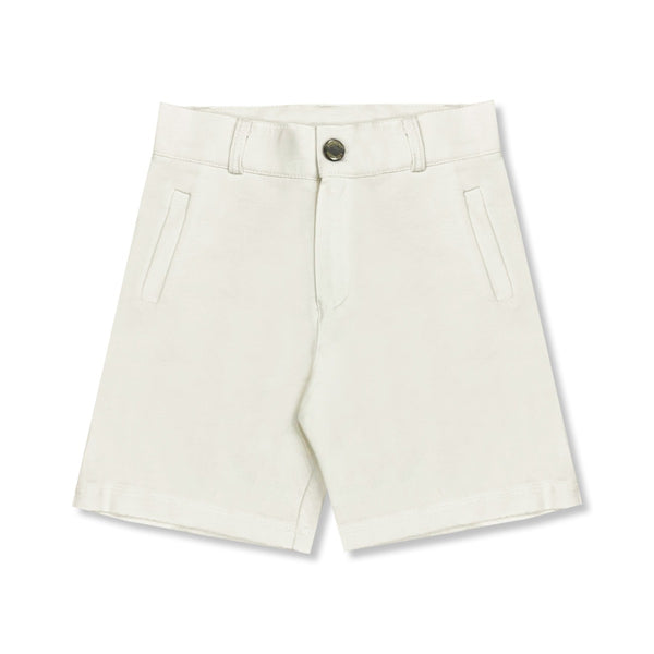 Boys Ivory Side Pockets Shorts