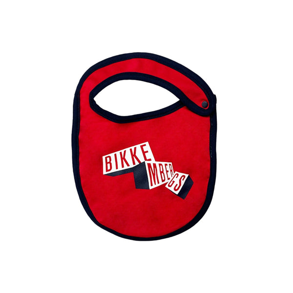 Baby Unisex Red Logo-Print Cotton Bib