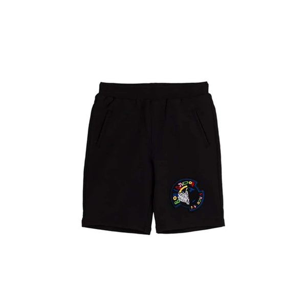 Boy Kids Badge Short Black - Unisex