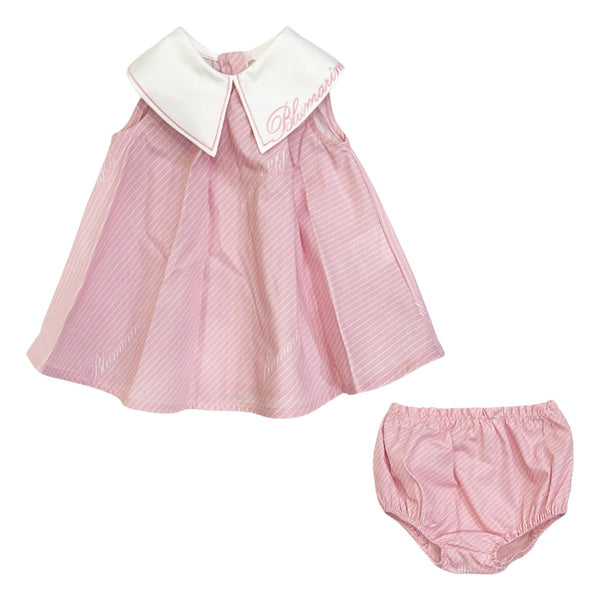 Baby Girls Pink Logo Print Dress