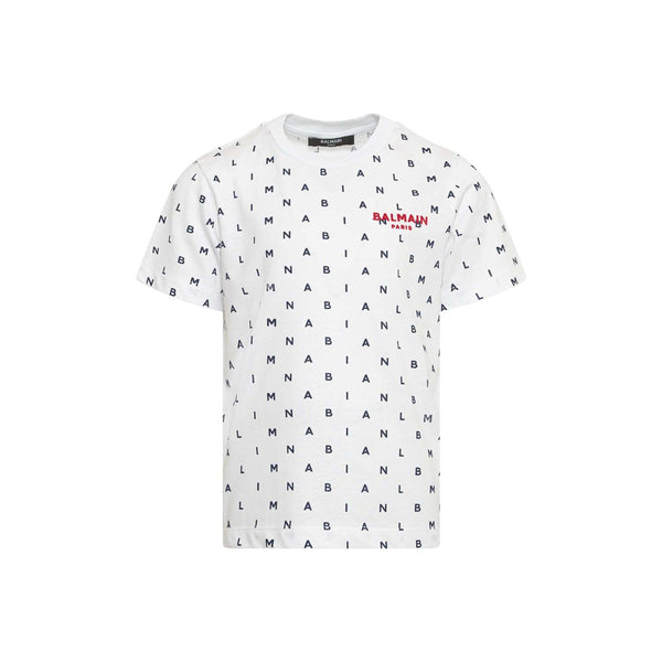 Boys White Letters Printed T-Shirt