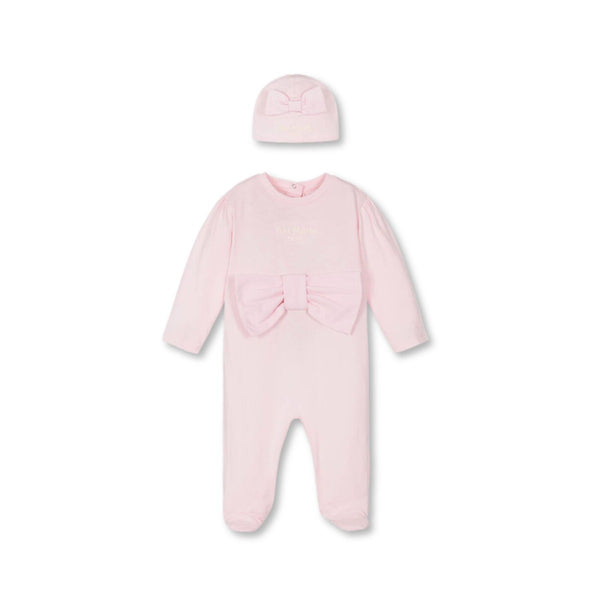 Baby Girls Pink Cotton Romper Set of 2
