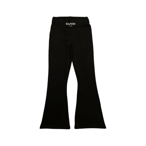 Girls Black Flared Leggings