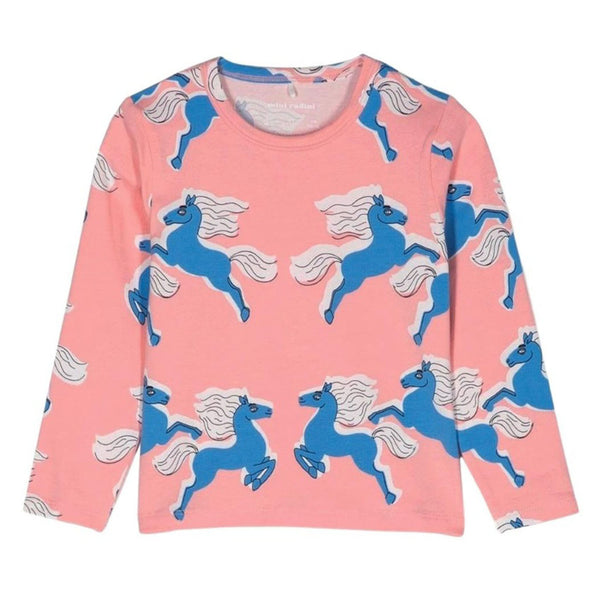 Horses Aop Full Sleeves T-Shirt For Girls