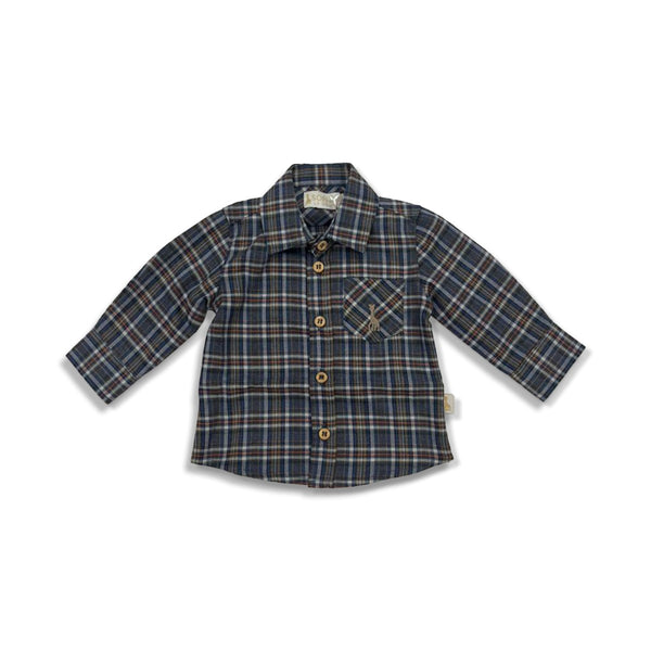 Baby Boys Check Stripe Shirt