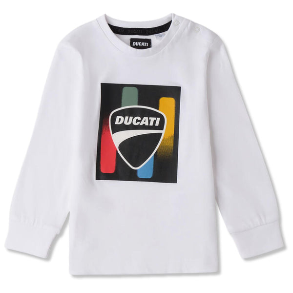 Baby Boys White Logo-Print T-Shirt