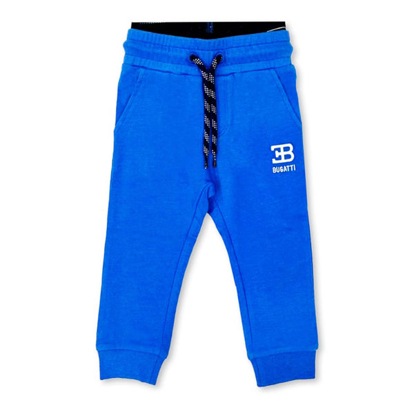 Baby Boys Blue Embroidered Logo Trouser