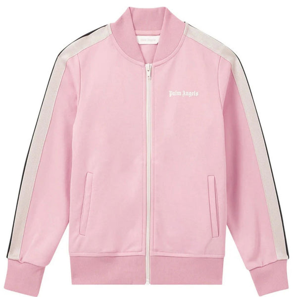 Girls Pink Logo-Print Zip-Up Sweatshirt