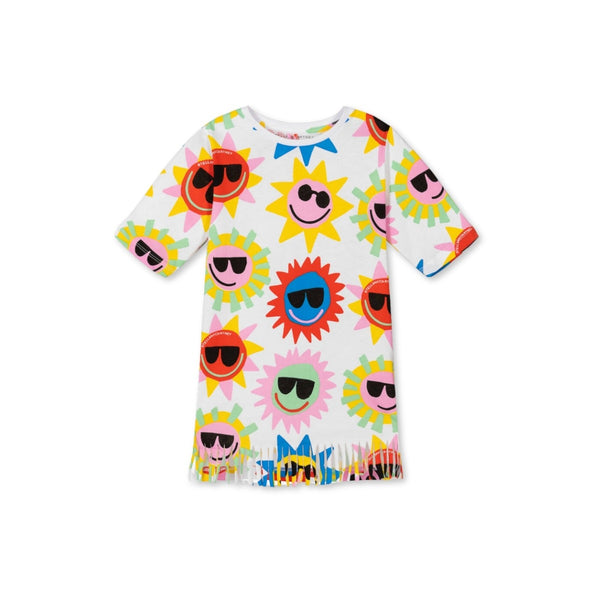 Girls White Organic Cotton Dress