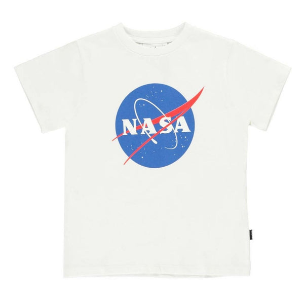 White Cotton NASA T-Shirt
