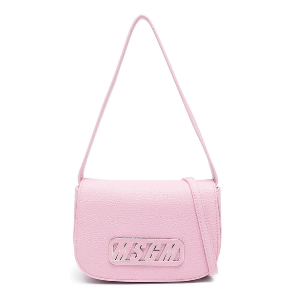 Girls Pink Logo-Patch Hand-Bag