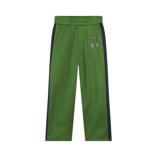 Boys Green Elephant-Print Trouser