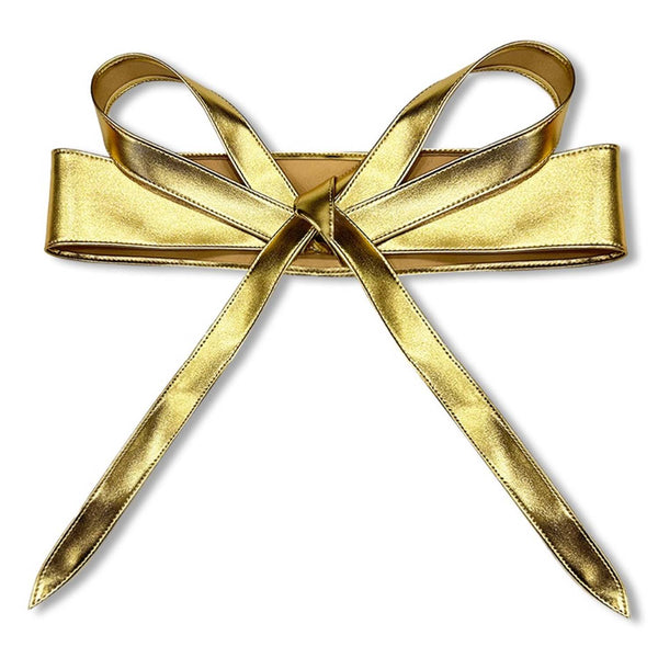 Girls Gold Polyester Belt