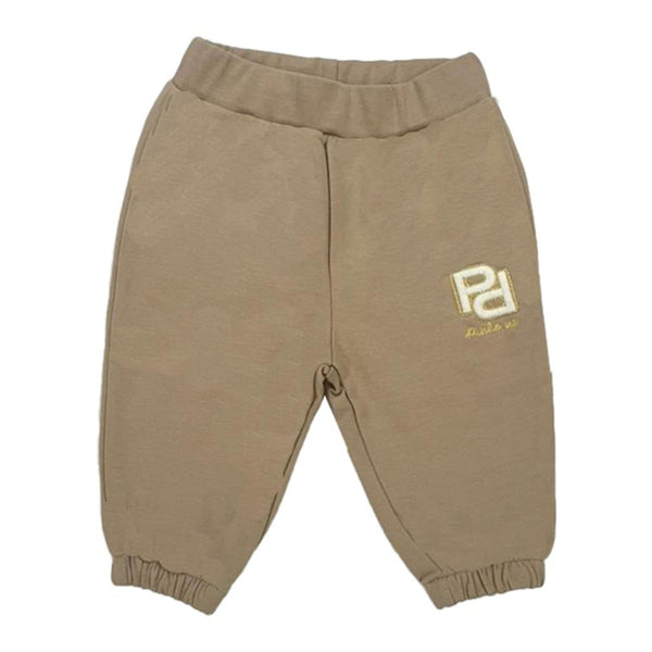 Baby Girls Beige Cotton Jogger