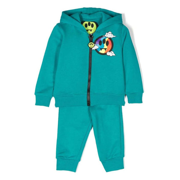 Barrow Kids Logo-Print Zip-Up Hoodie Tracksuit Set