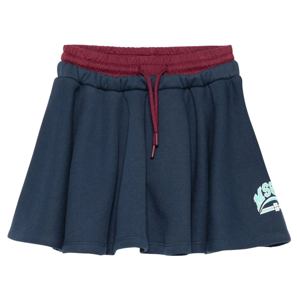 Girls Blue Logo-Print Skirts
